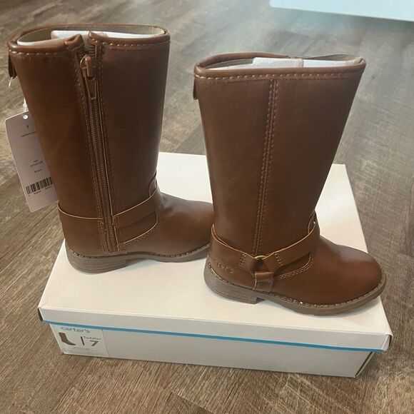 Carter's Liat Girls' High-Shaft Riding Boots-Size 7 - Picture 1 of 8
